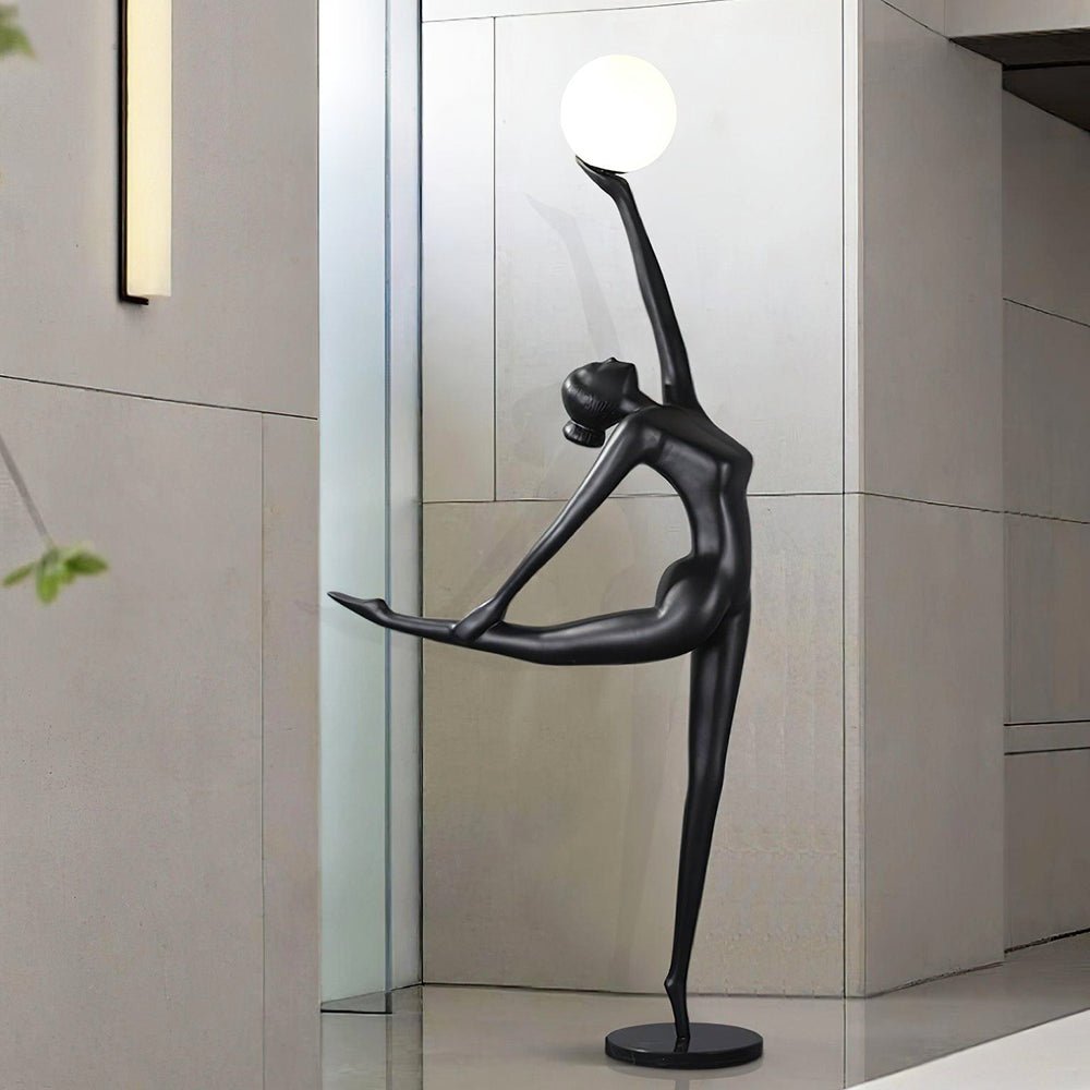 Lyrielle ballerina-gulvlampe i sort