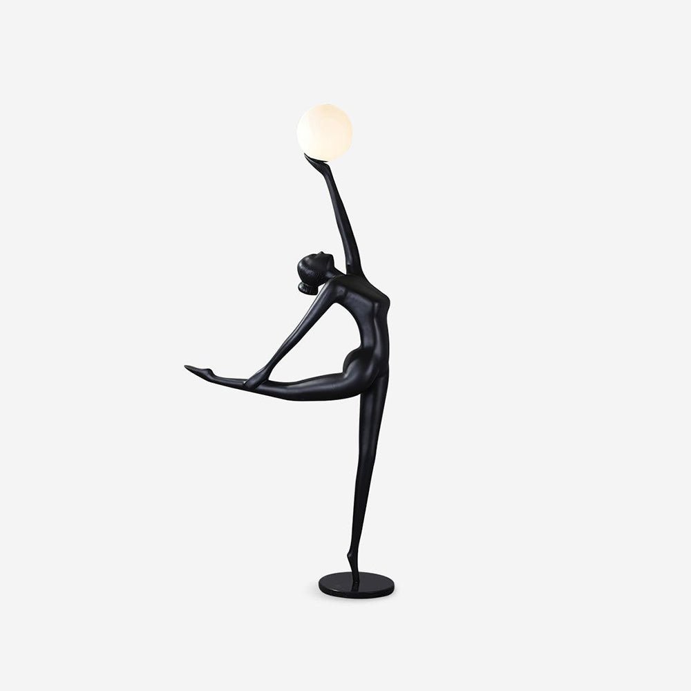 Lyrielle ballerina-gulvlampe i sort