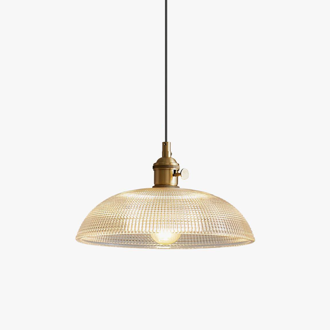 Crinel pendellampa i mässing och glas