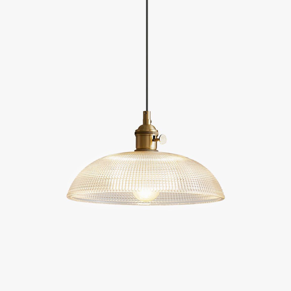 Crinel pendellampa i mässing och glas