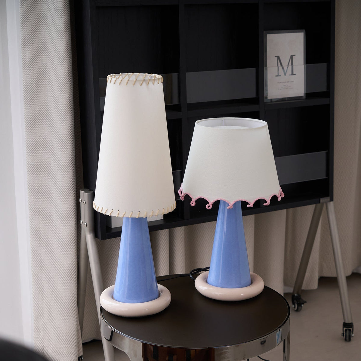 Rhett moderne keramisk bordlampe
