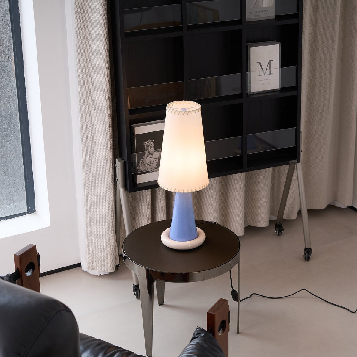 Rhett moderne keramisk bordlampe