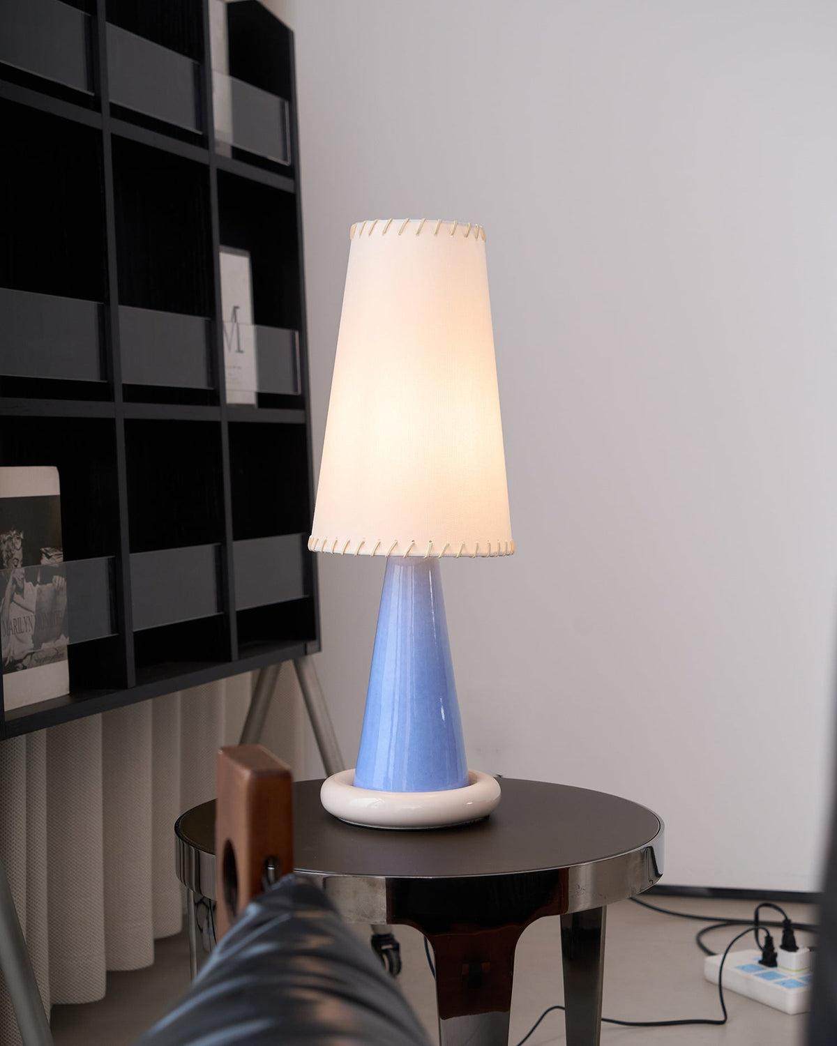 Rhett moderne keramisk bordlampe