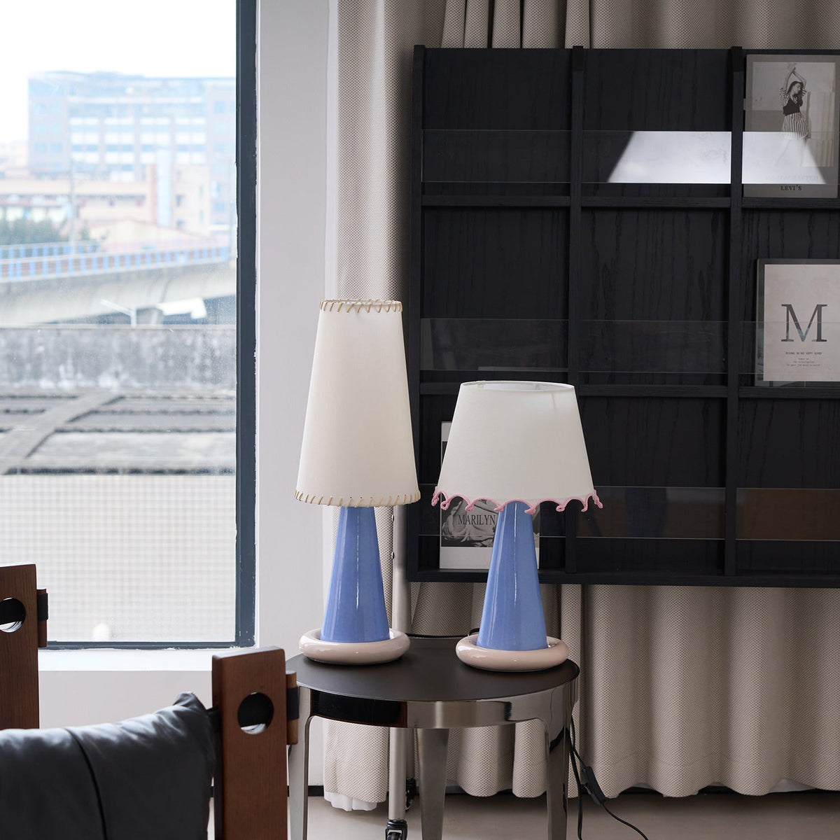 Rhett moderne keramisk bordlampe
