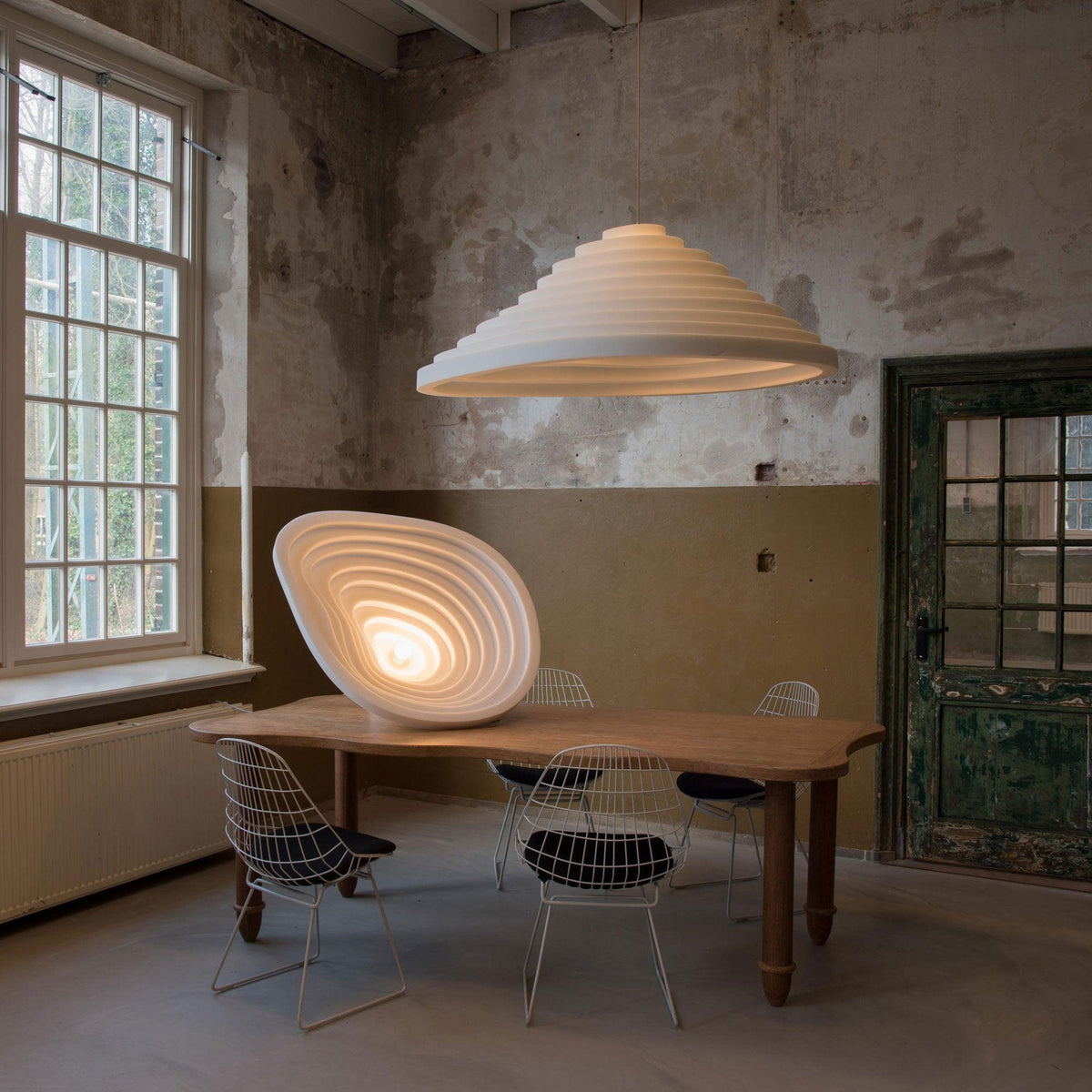 Lisken nordiske kunstneriske pendellamper i resin