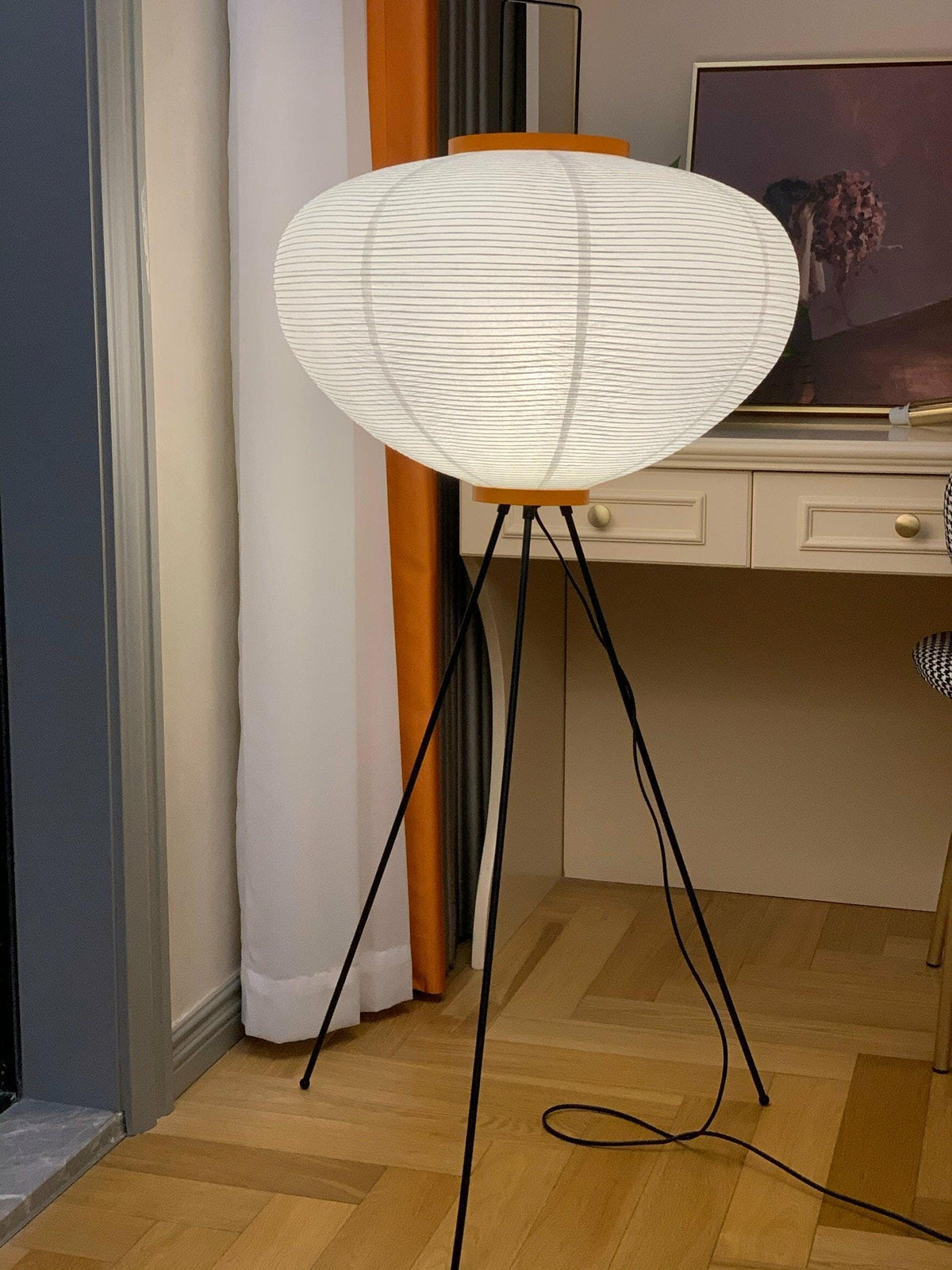Krelix skandinavisk gulvlampe i papir