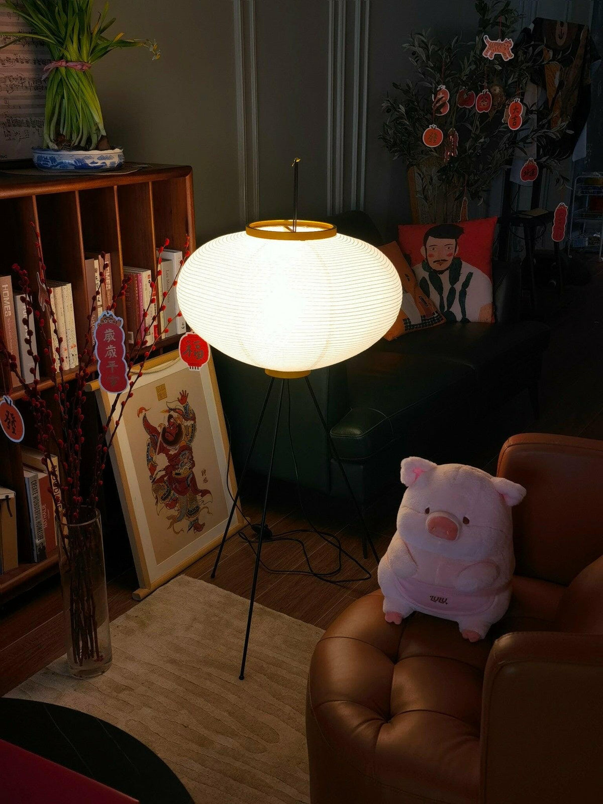 Krelix skandinavisk gulvlampe i papir