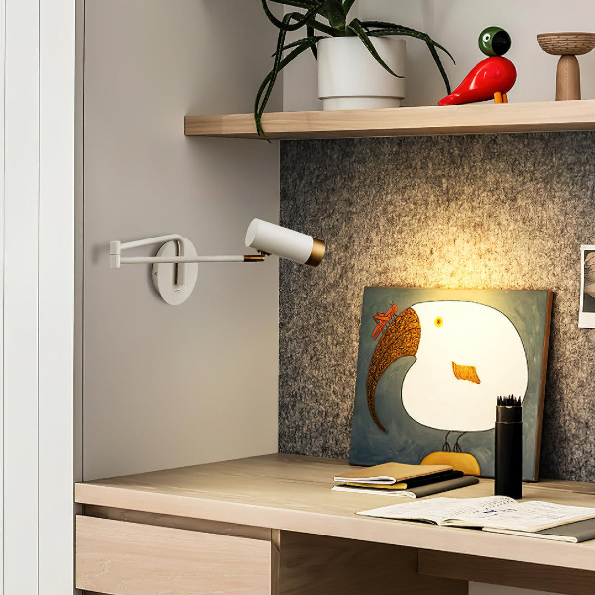 Candeeiro de parede Norarina Premium Elegance com braço