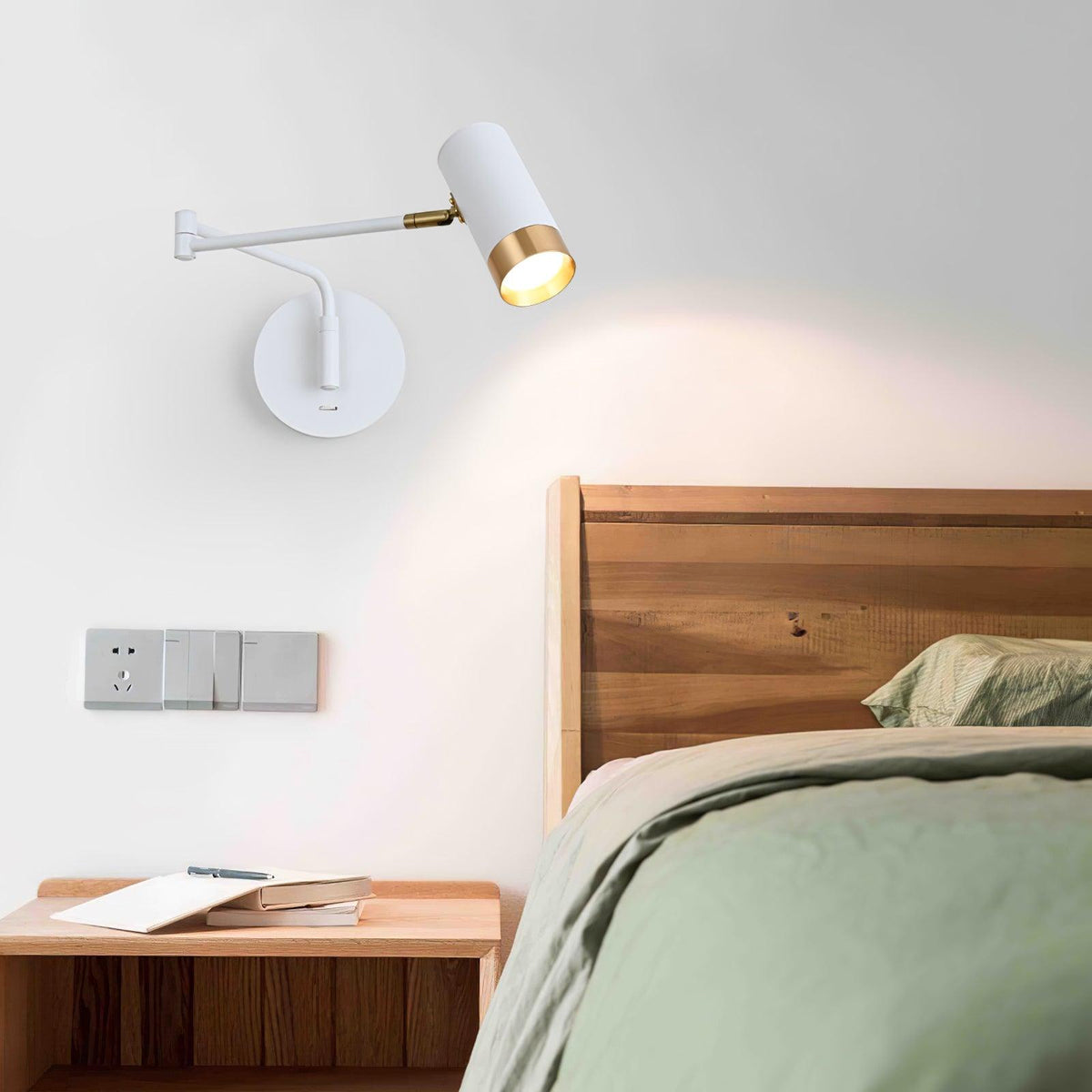Candeeiro de parede Norarina Premium Elegance com braço