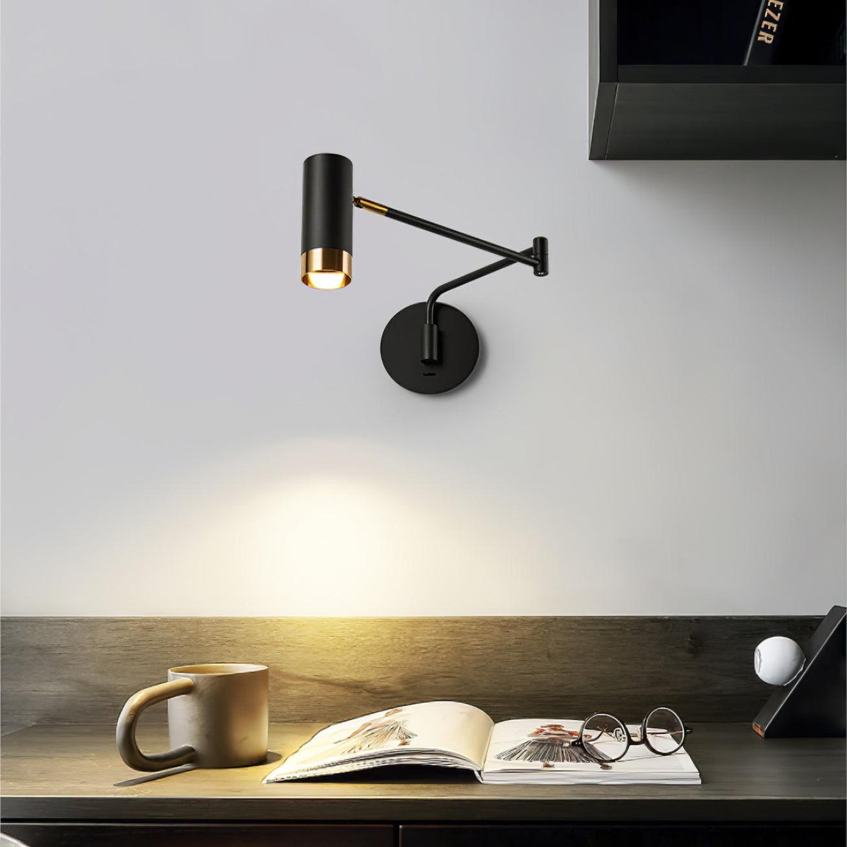Candeeiro de parede Norarina Premium Elegance com braço