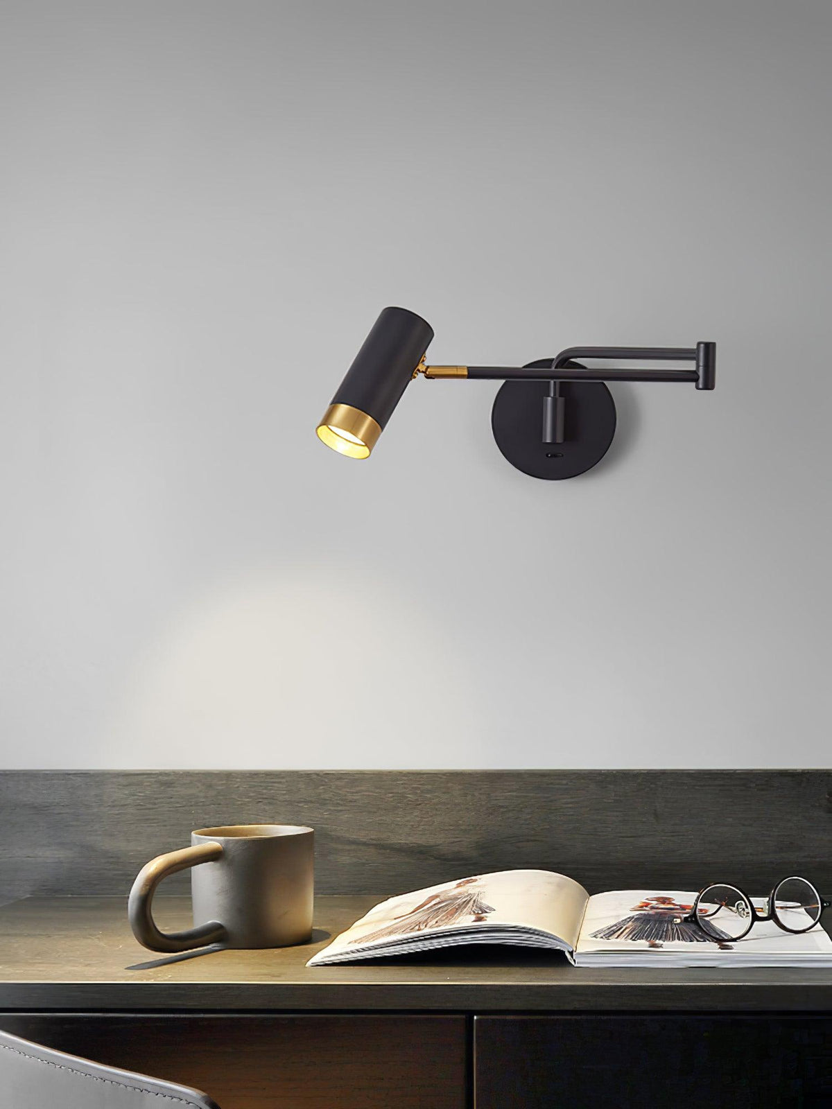 Candeeiro de parede Norarina Premium Elegance com braço