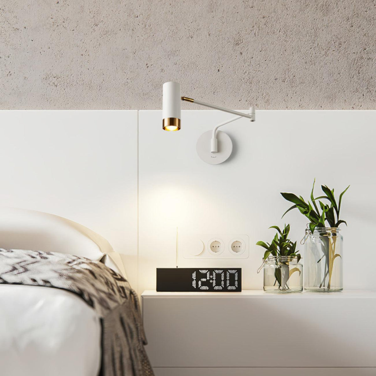 Candeeiro de parede Norarina Premium Elegance com braço