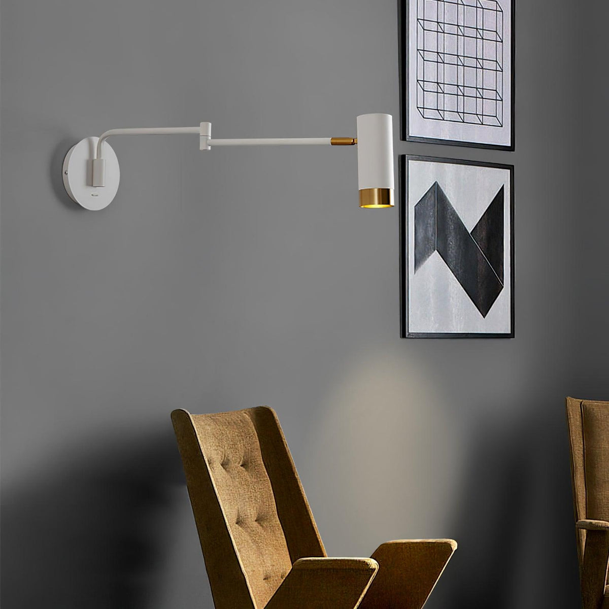 Candeeiro de parede Norarina Premium Elegance com braço