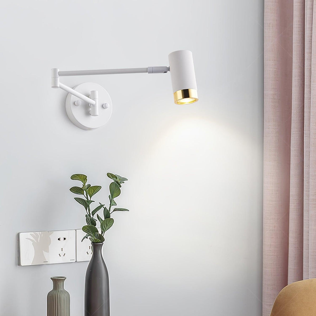 Candeeiro de parede Norarina Premium Elegance com braço