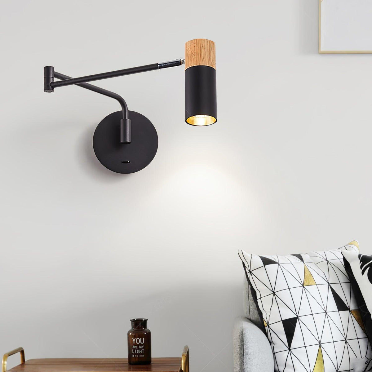 Candeeiro de parede Norarina Premium Elegance com braço