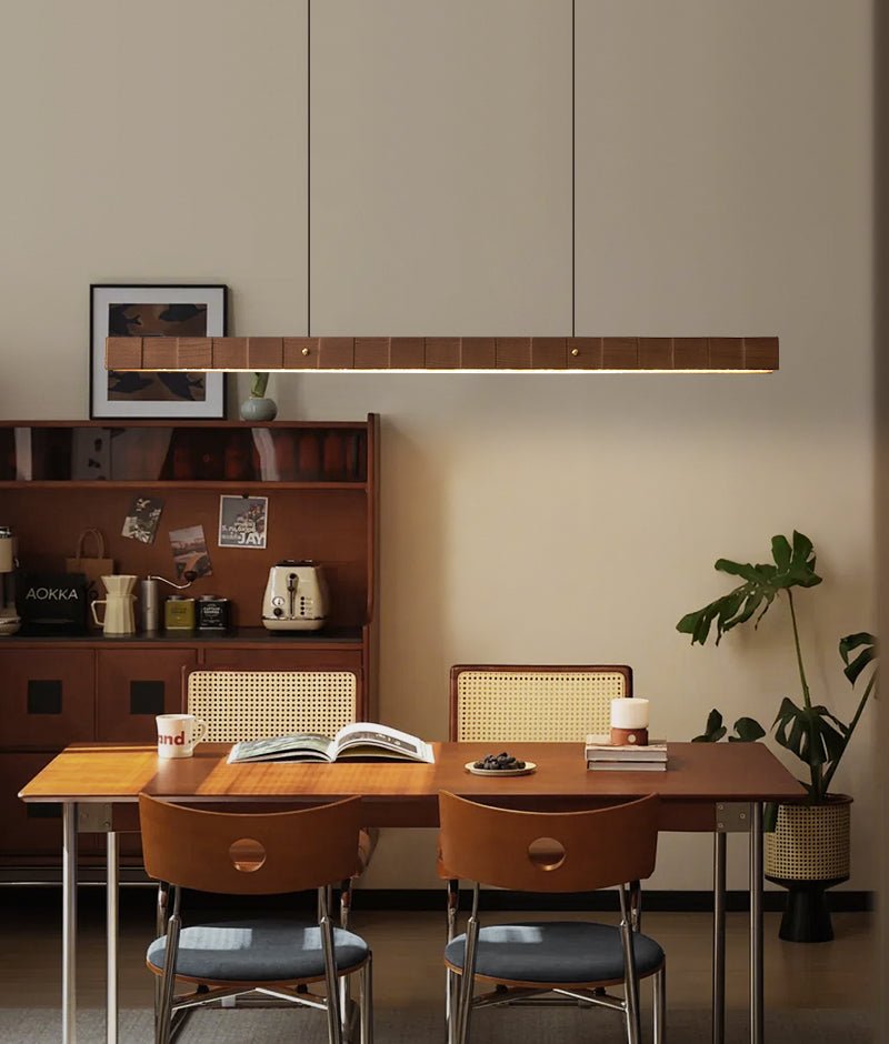 Candeeiro pendente linear Rillwood Beam