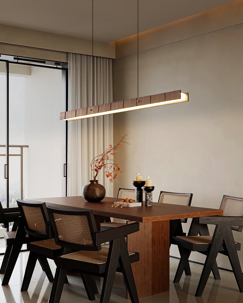 Candeeiro pendente linear Rillwood Beam