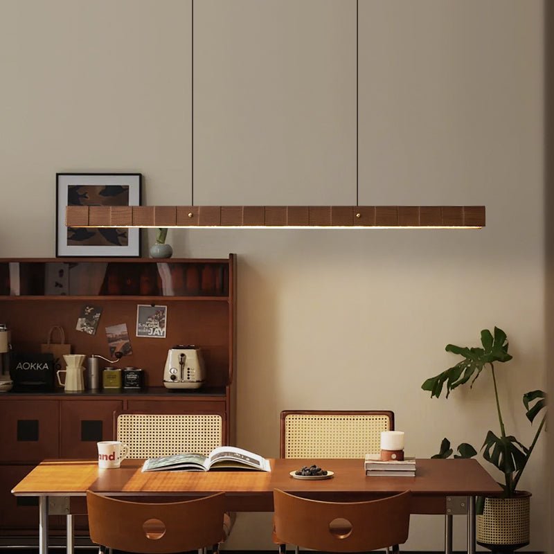 Candeeiro pendente linear Rillwood Beam