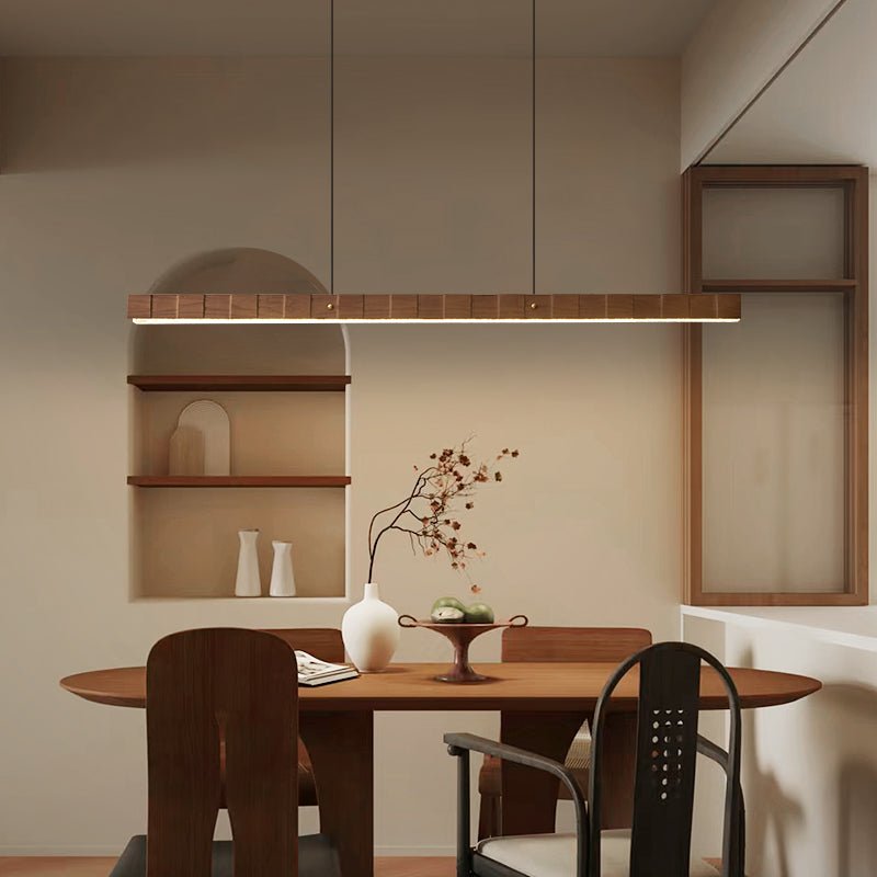 Candeeiro pendente linear Rillwood Beam