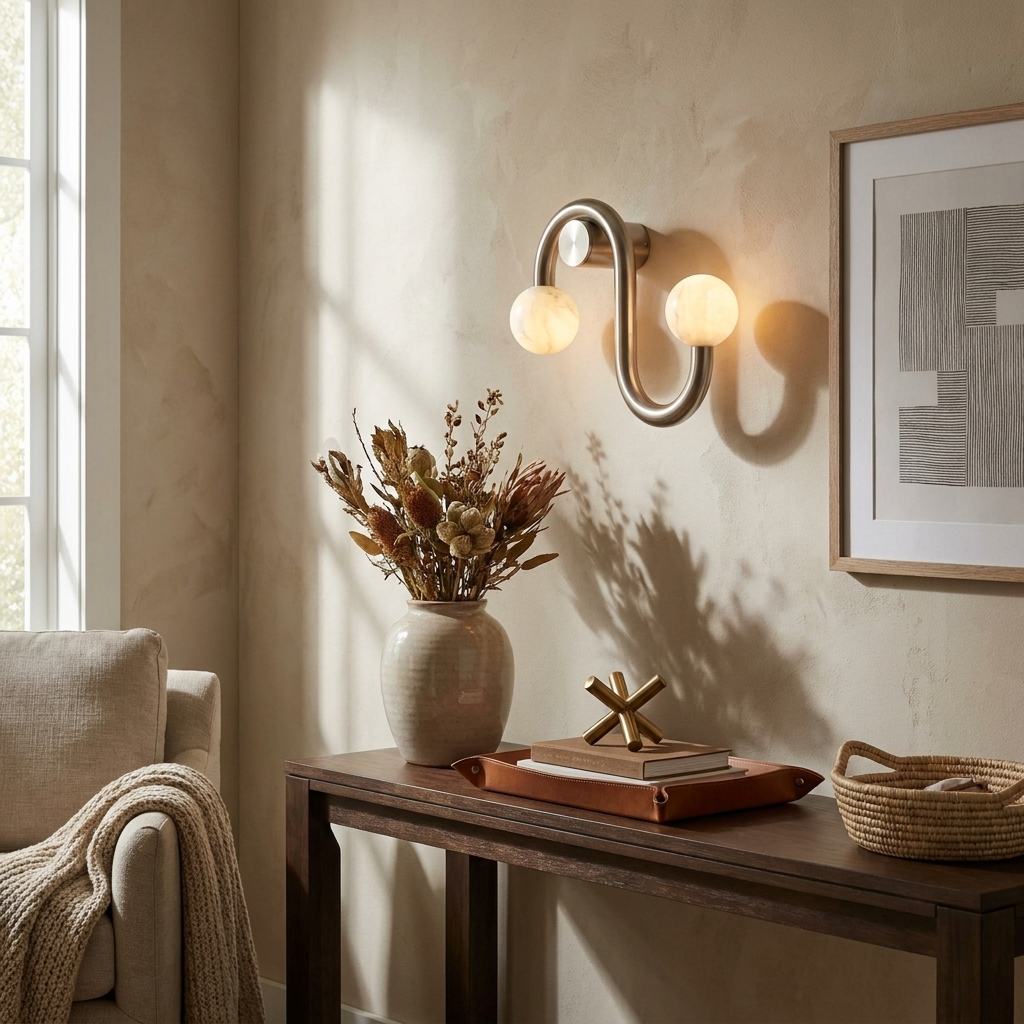 Wexleigh Alabaster Wall Sconce