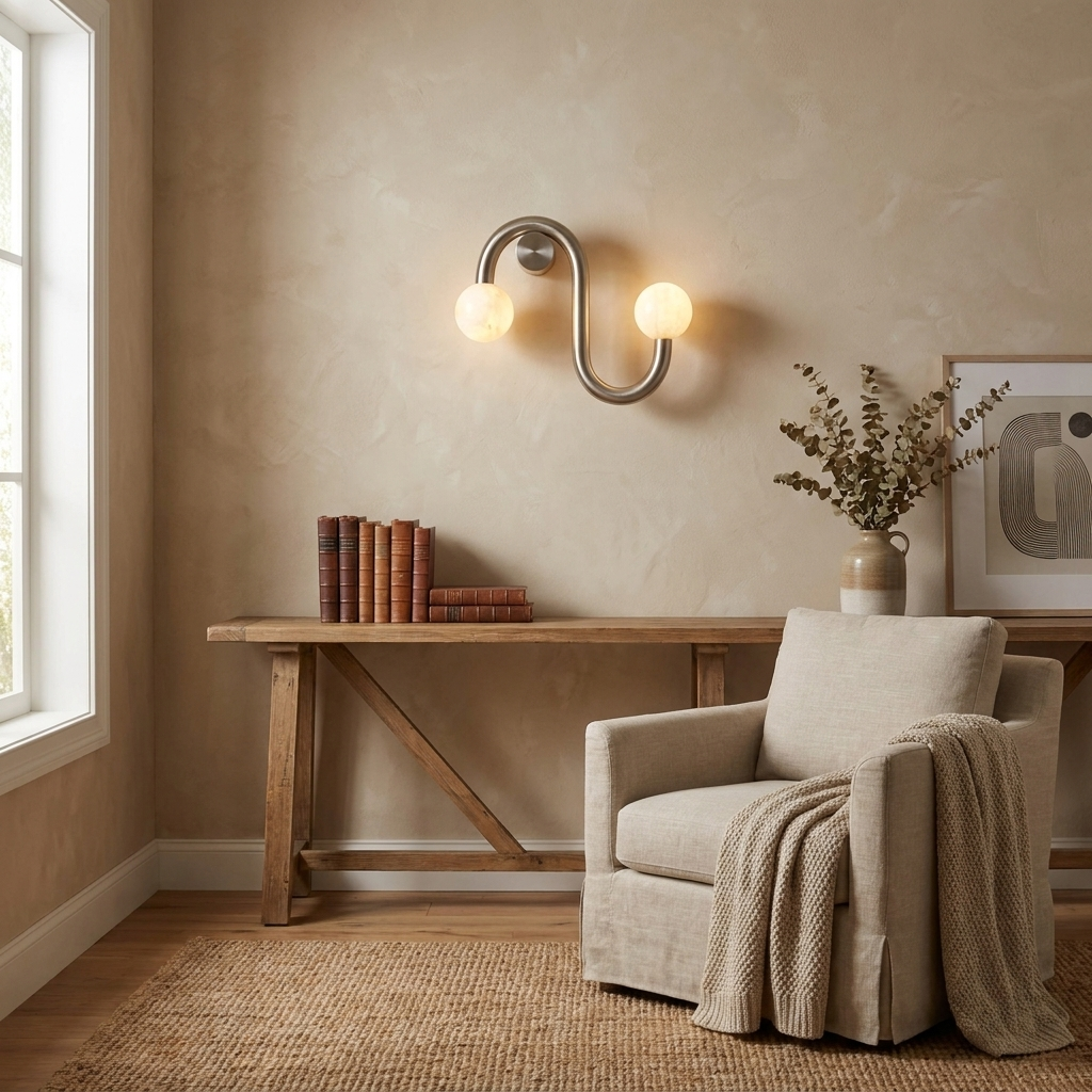 Wexleigh Alabaster Wall Sconce
