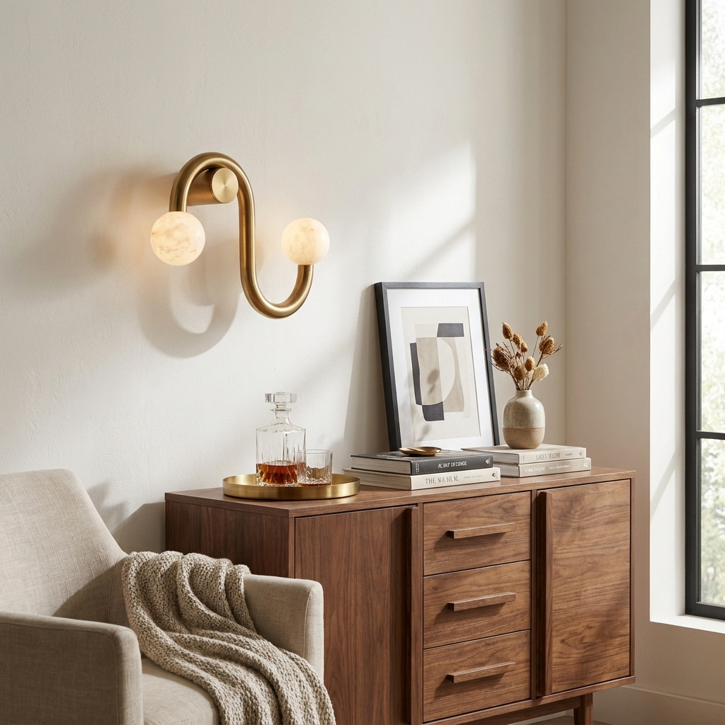 Wexleigh Alabaster Wall Sconce