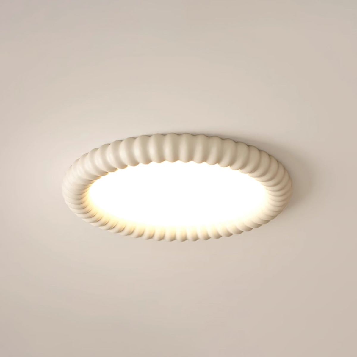 Candeeiro de teto Ulire com design nórdico artístico e resina ondulada