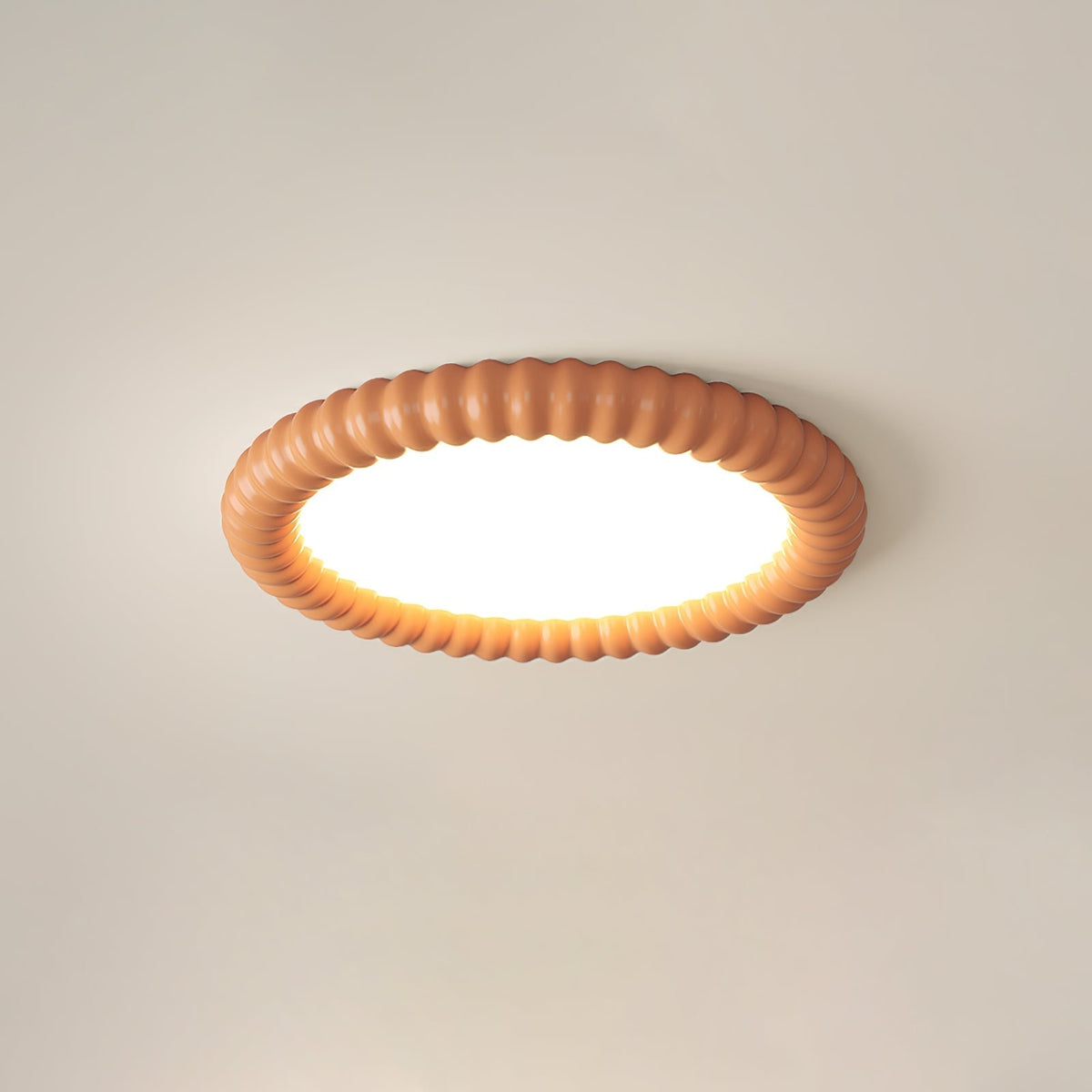 Candeeiro de teto Ulire com design nórdico artístico e resina ondulada