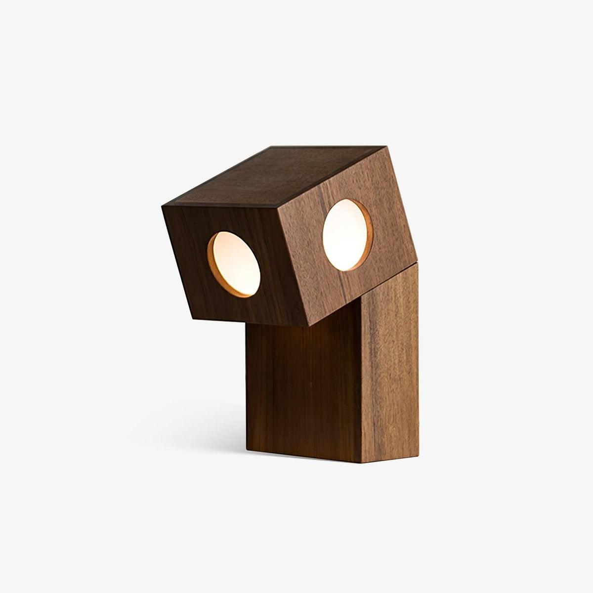 Candeeiro de mesa moderno em madeira Geo