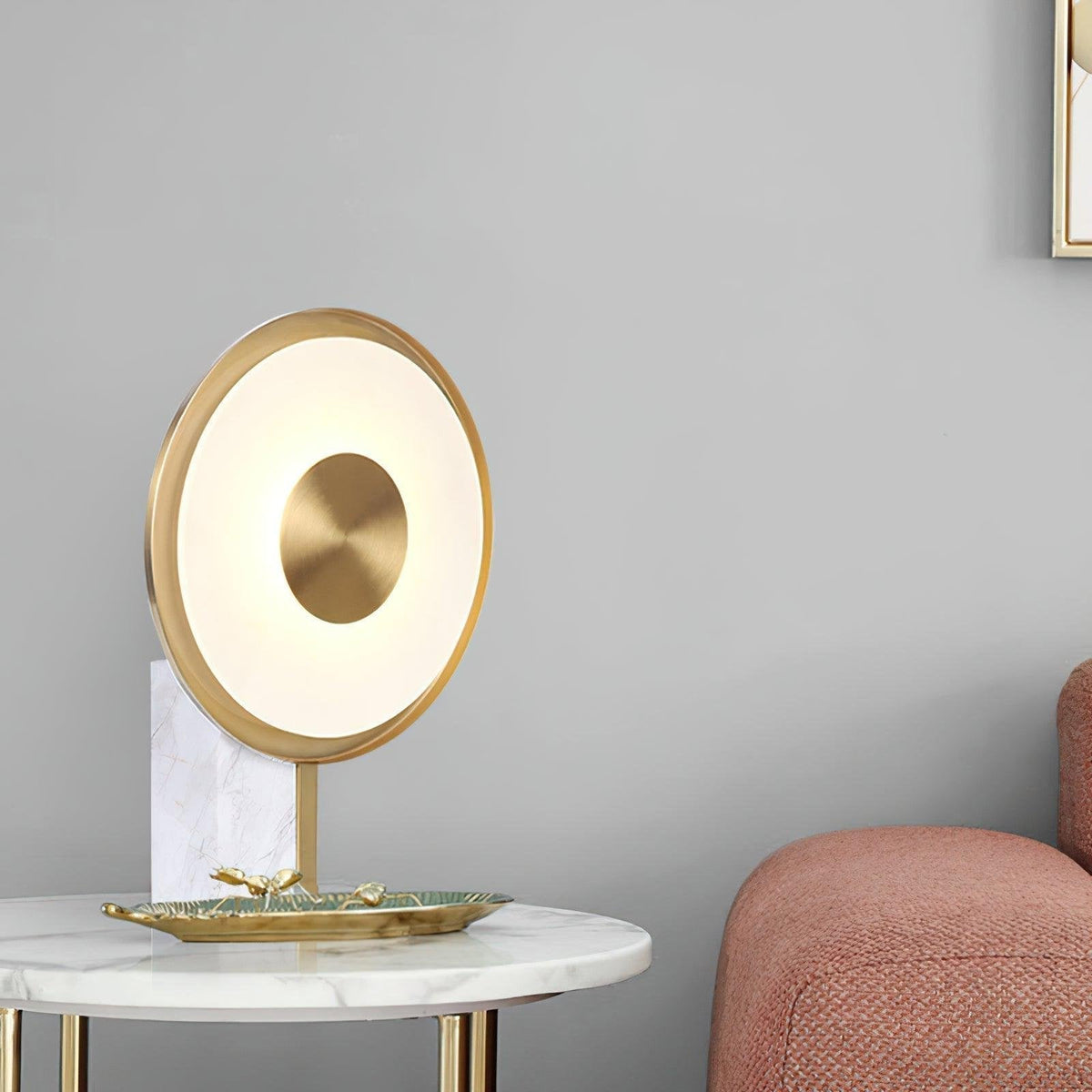 Candeeiro de mesa Tessain em mármore, minimalista