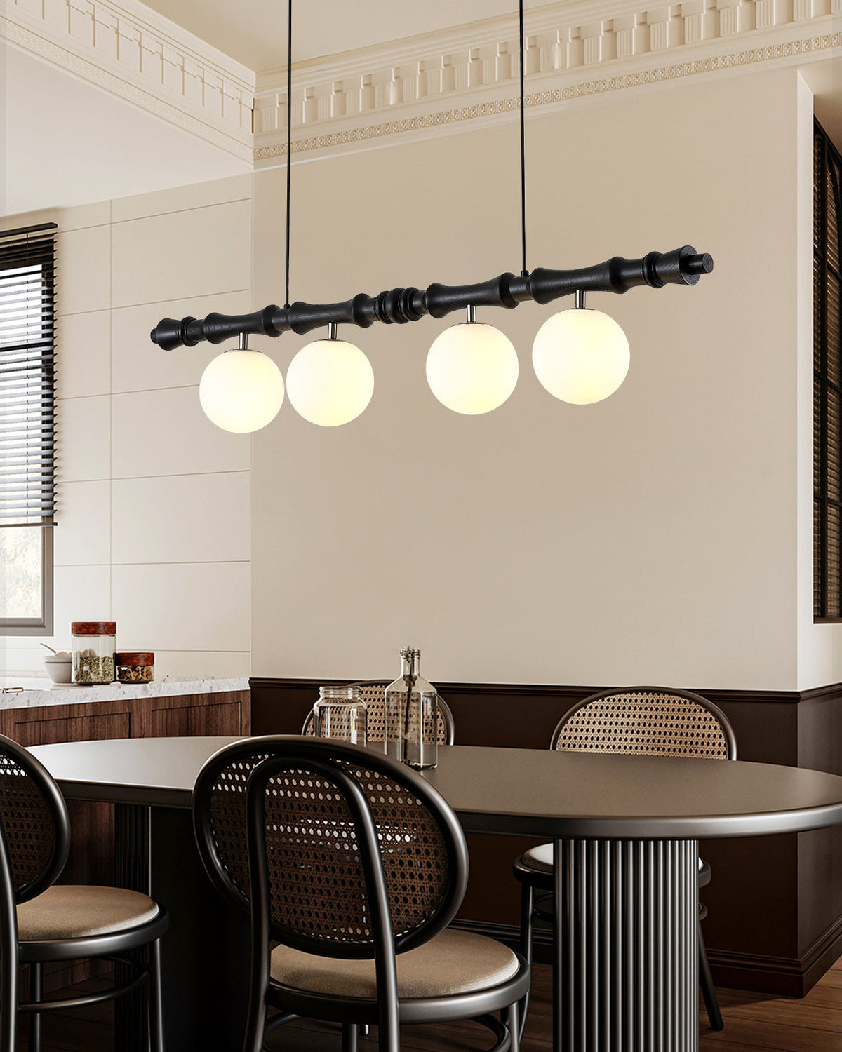 Candeeiro suspenso linear Bivio