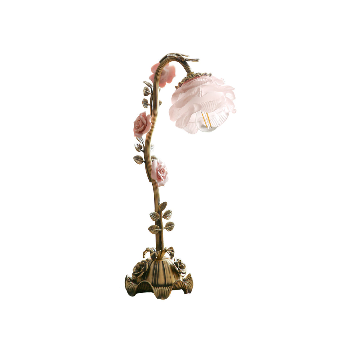 Liorarena blommig bordslampa