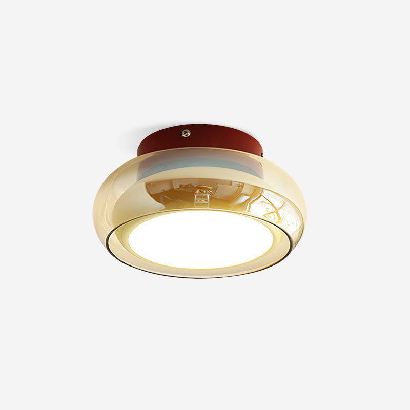 June retro taklampa i glas, utanpåliggande