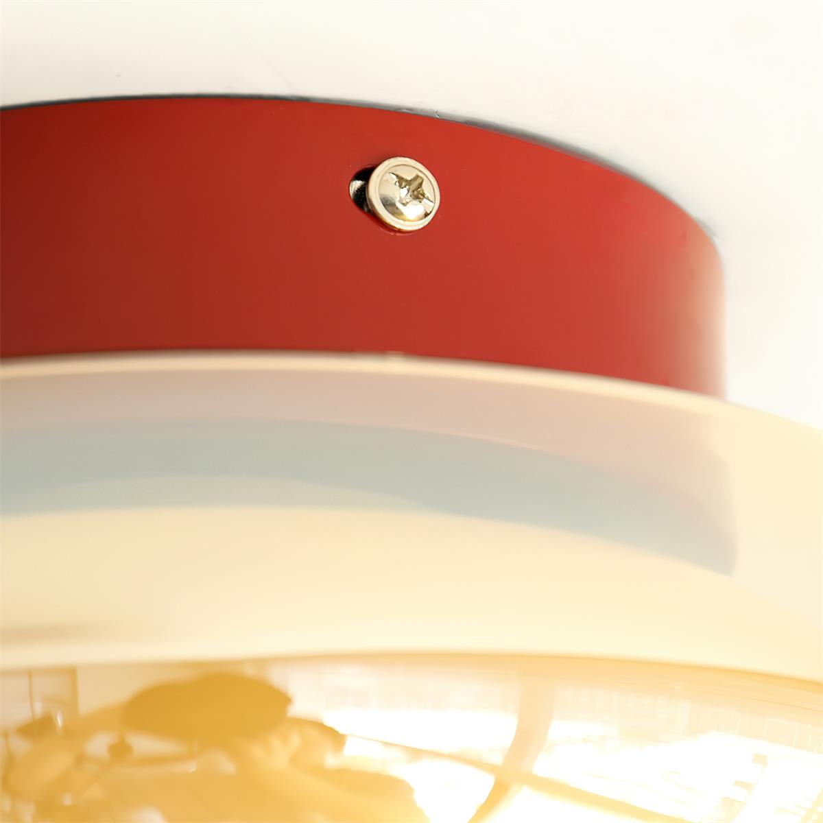 June retro taklampa i glas, utanpåliggande