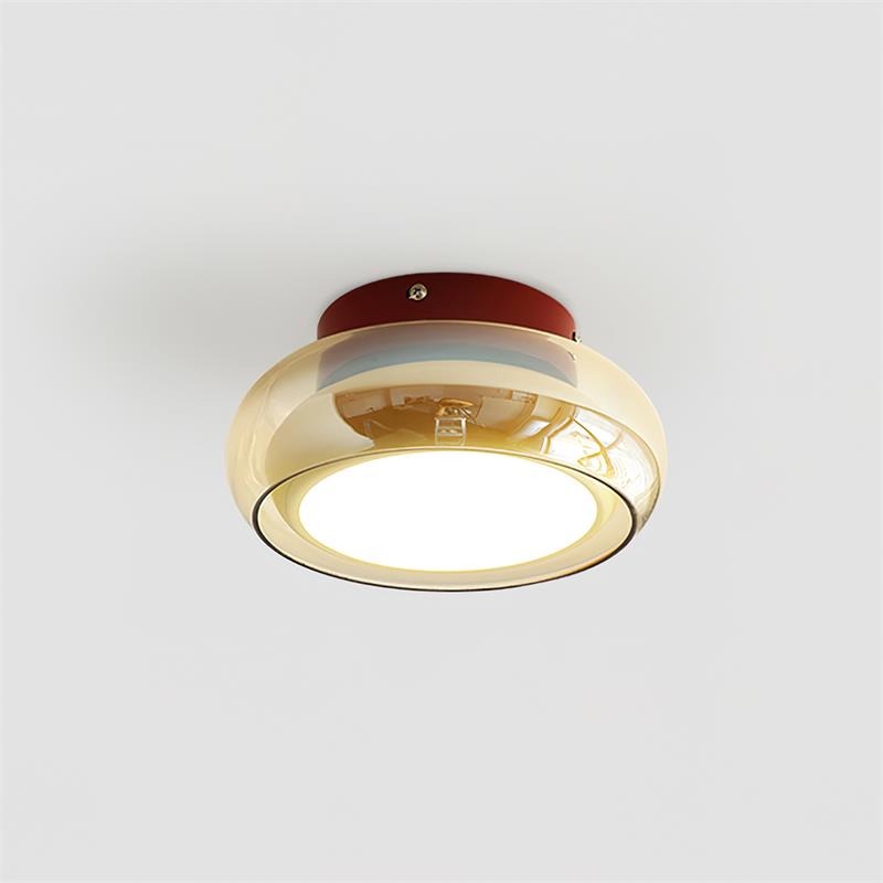 June retro taklampa i glas, utanpåliggande
