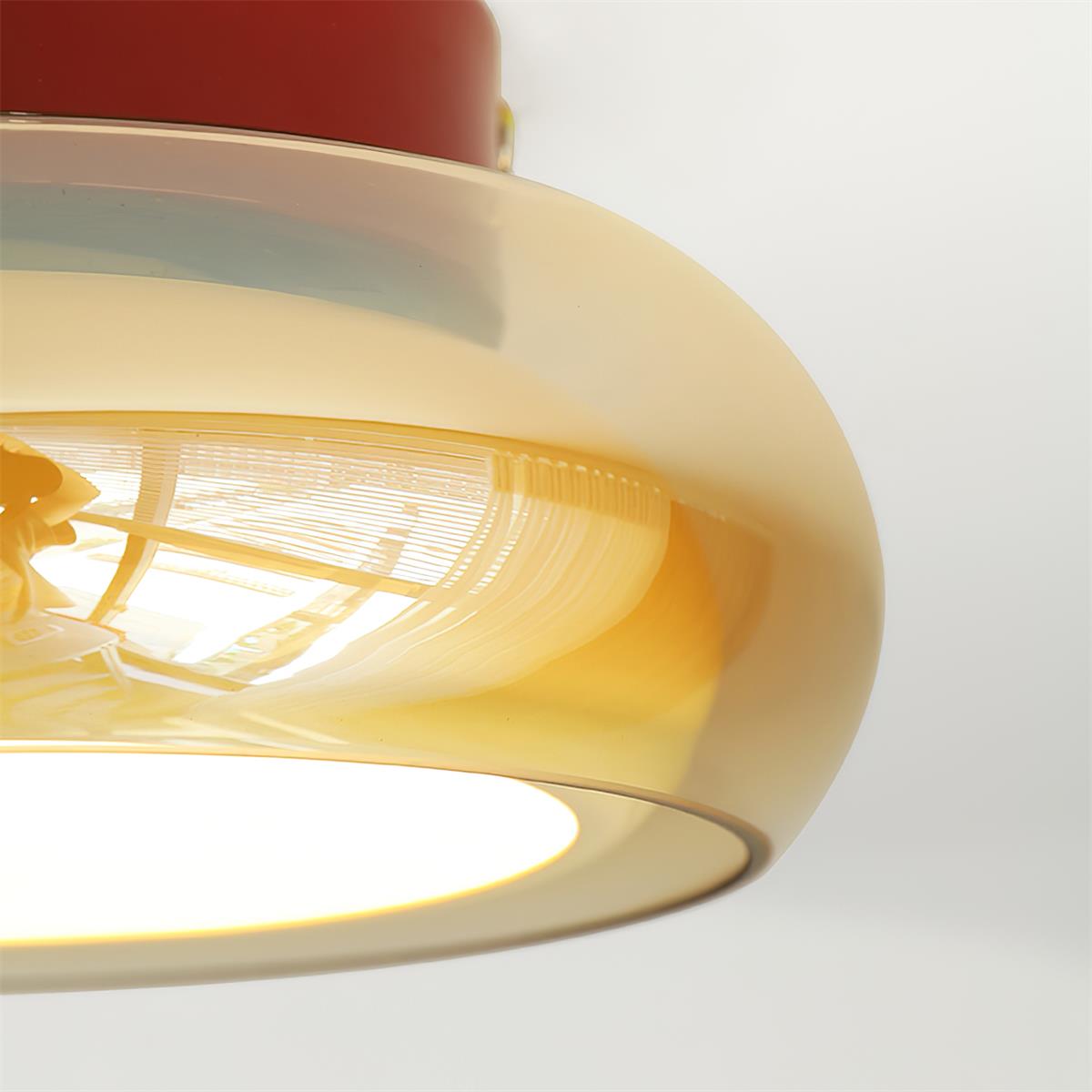 June retro taklampa i glas, utanpåliggande