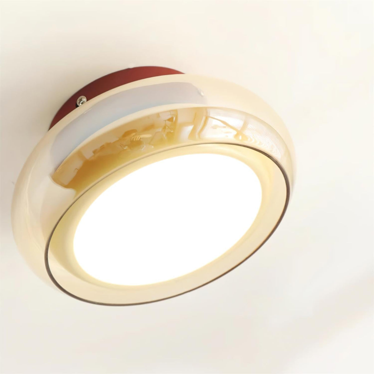 June retro taklampa i glas, utanpåliggande