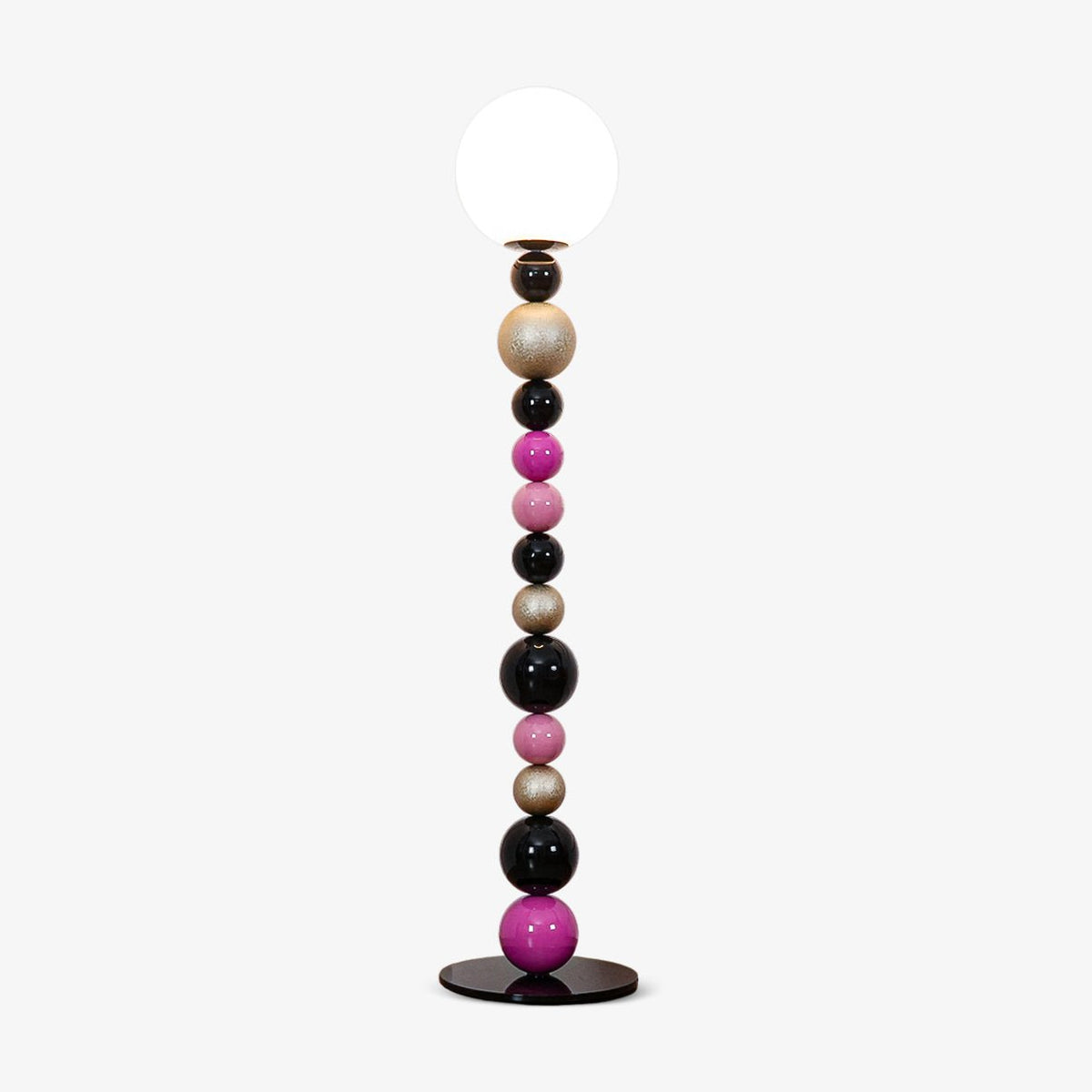 Kaleido gulvlampe med runde stablede kugler