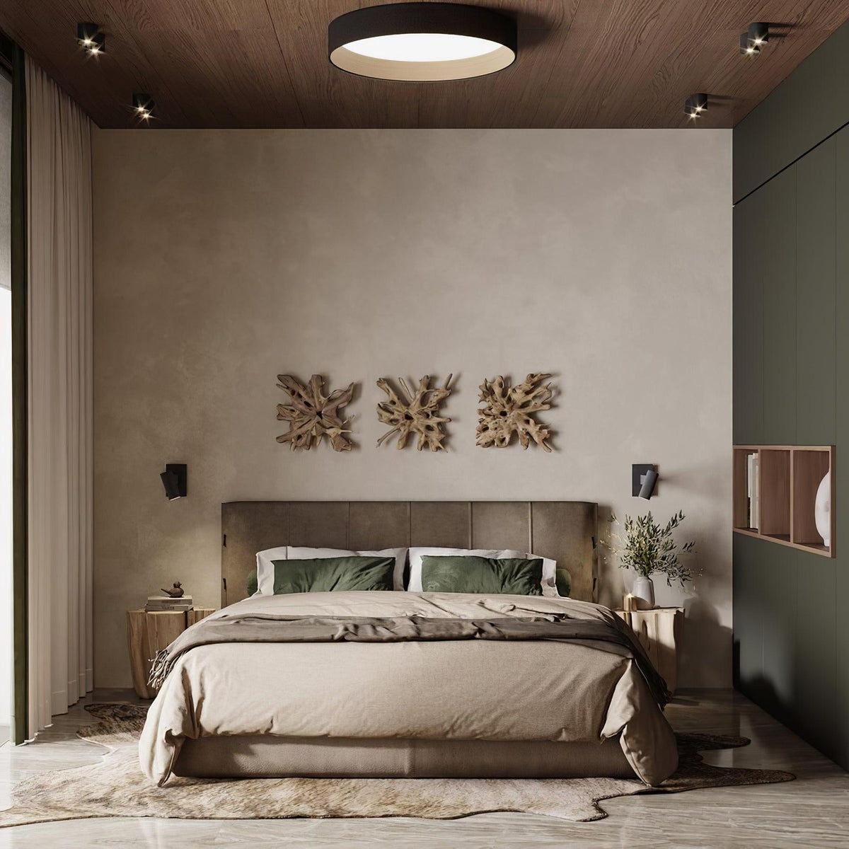 Cirarena modern minimalistisk rund taklampa