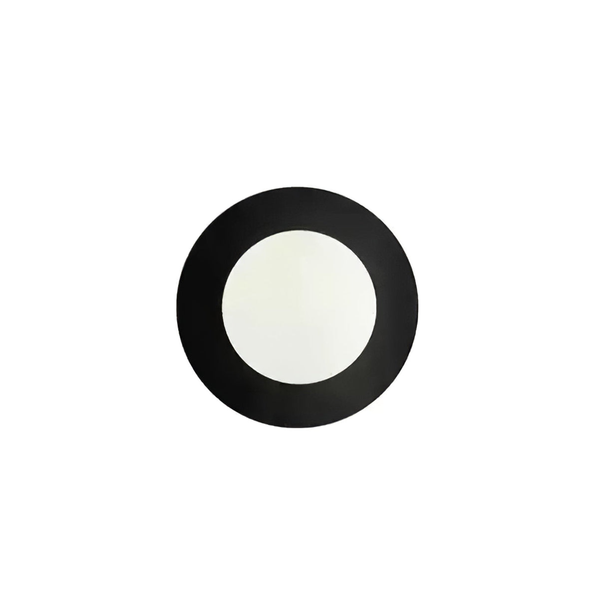 Elem modern minimalistisk rund vägglampa i konstglas och mässing