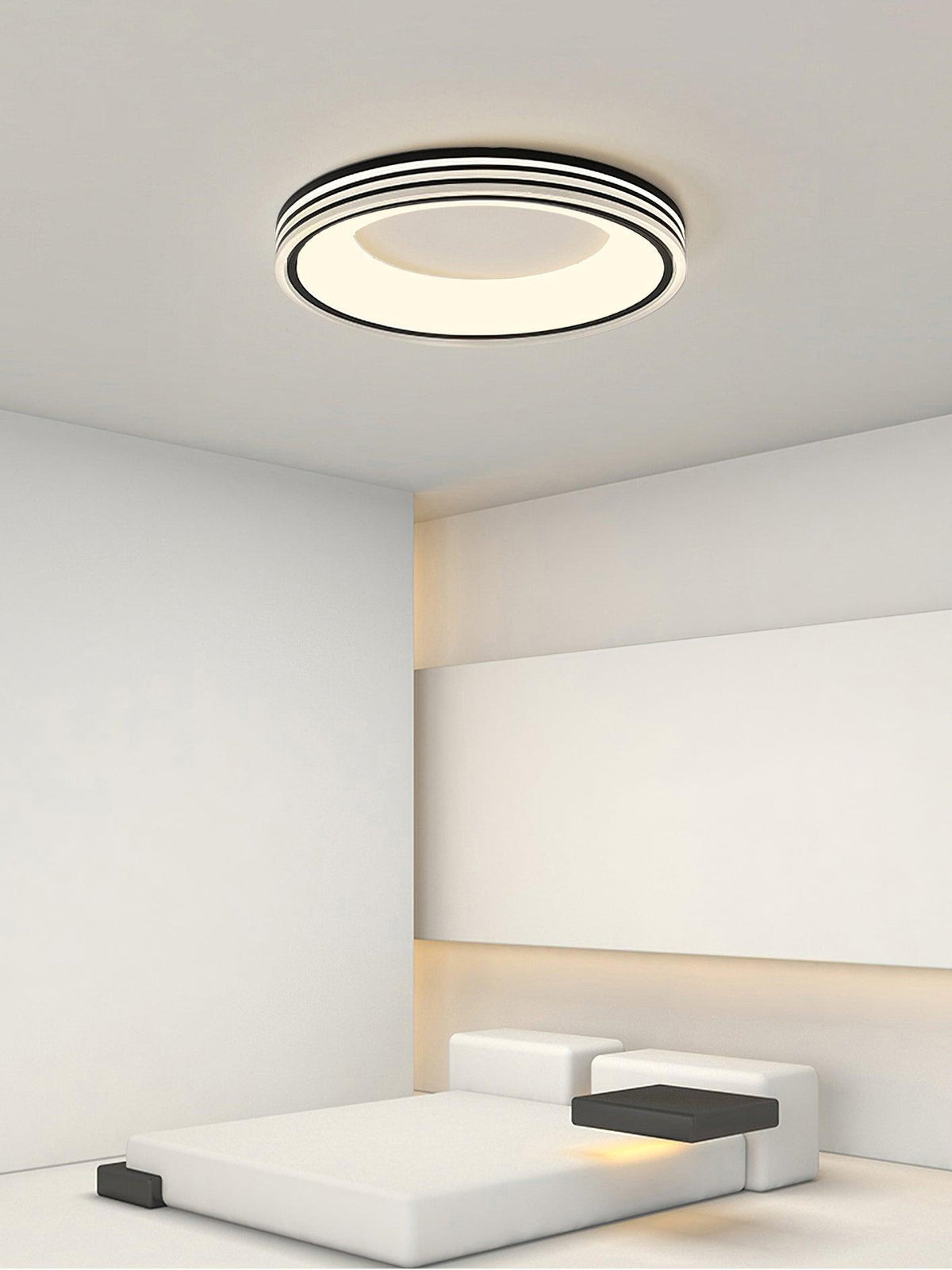 Candeeiro de teto redondo encastrado Liroxen Minimalista Quente