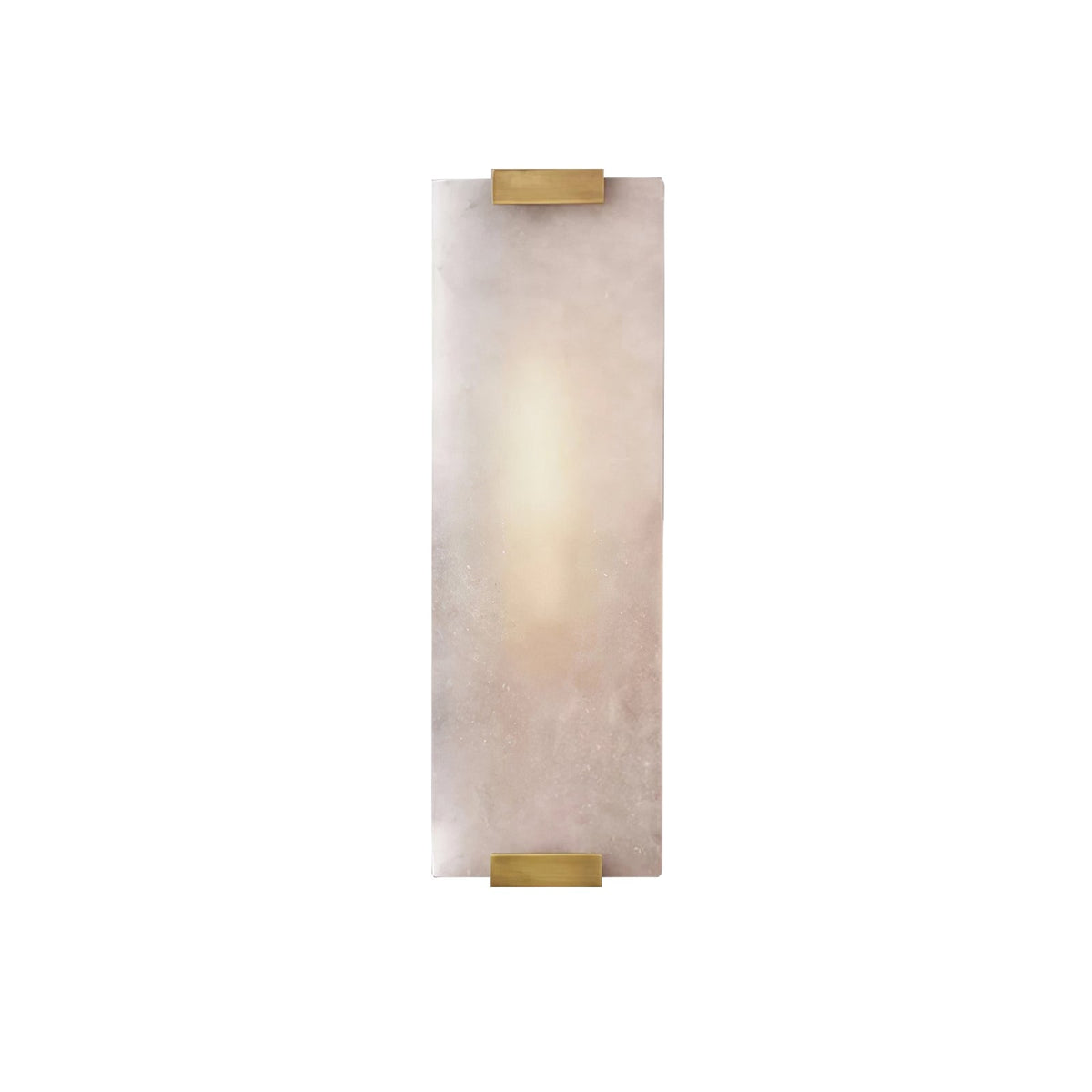 Velen-vägglampa med alabasterpanel och glöd