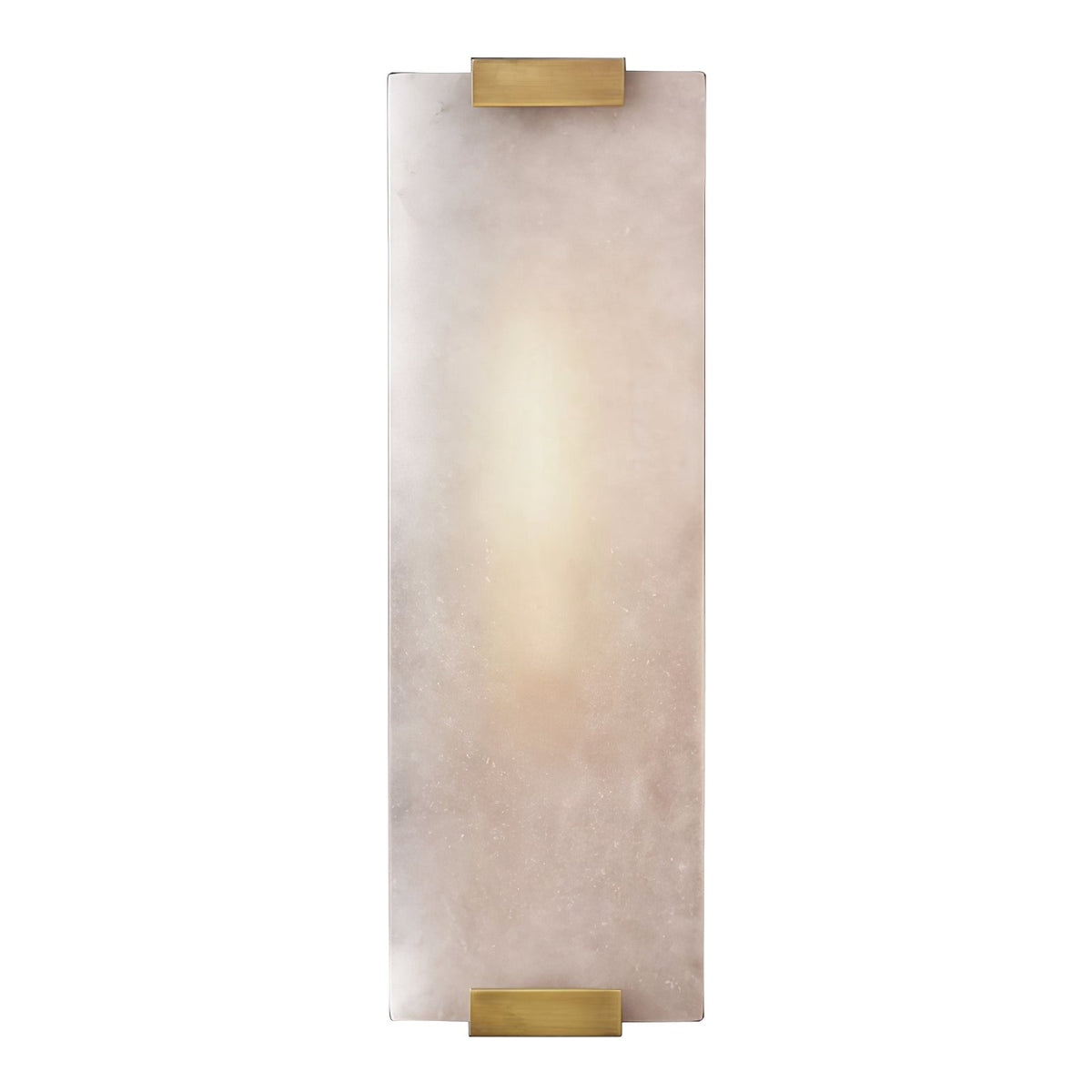 Velen-vägglampa med alabasterpanel och glöd