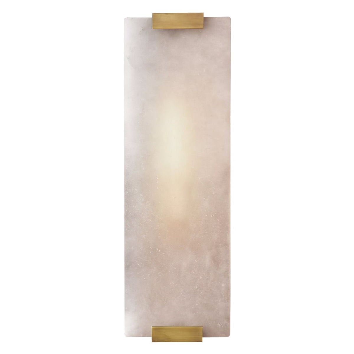 Velen-vägglampa med alabasterpanel och glöd