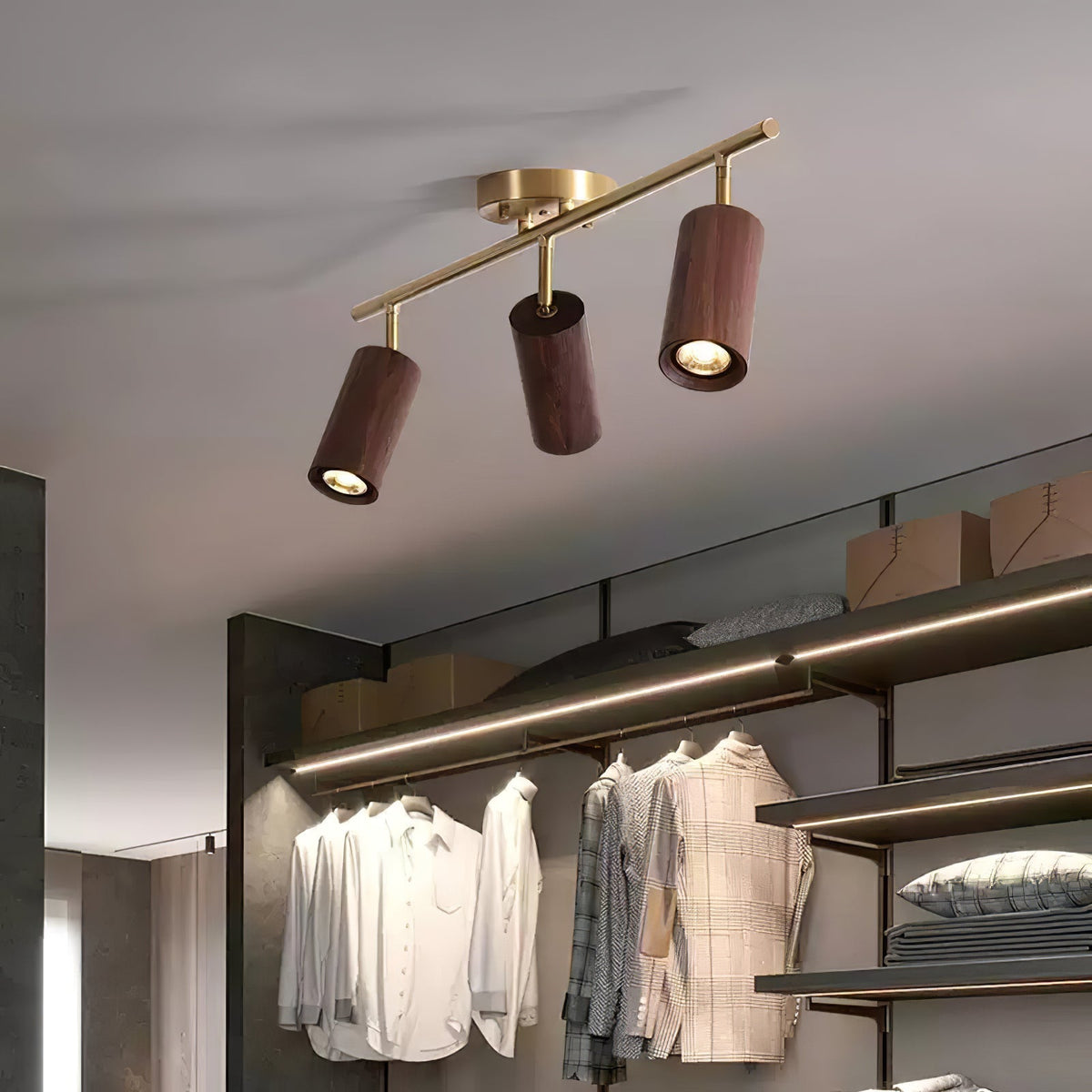 Usolila moderni minimalistinen puinen kattovalaisin