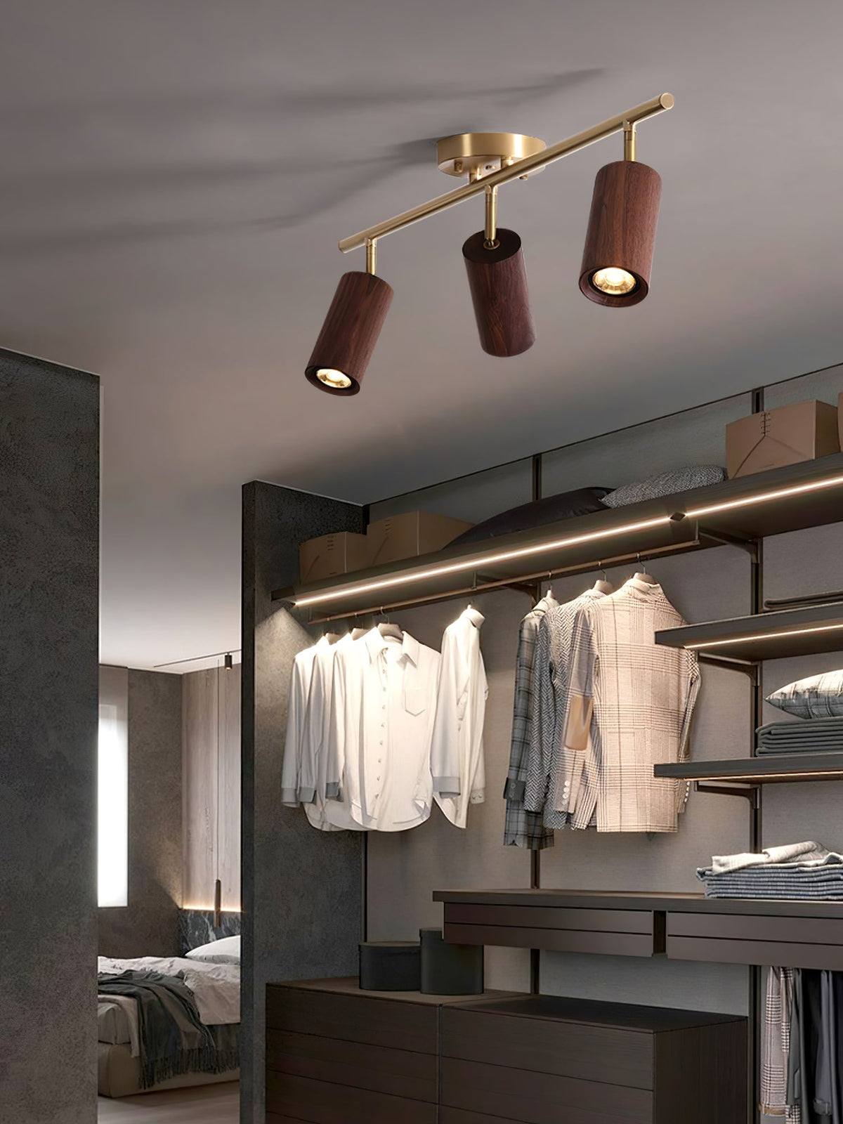 Usolila moderni minimalistinen puinen kattovalaisin