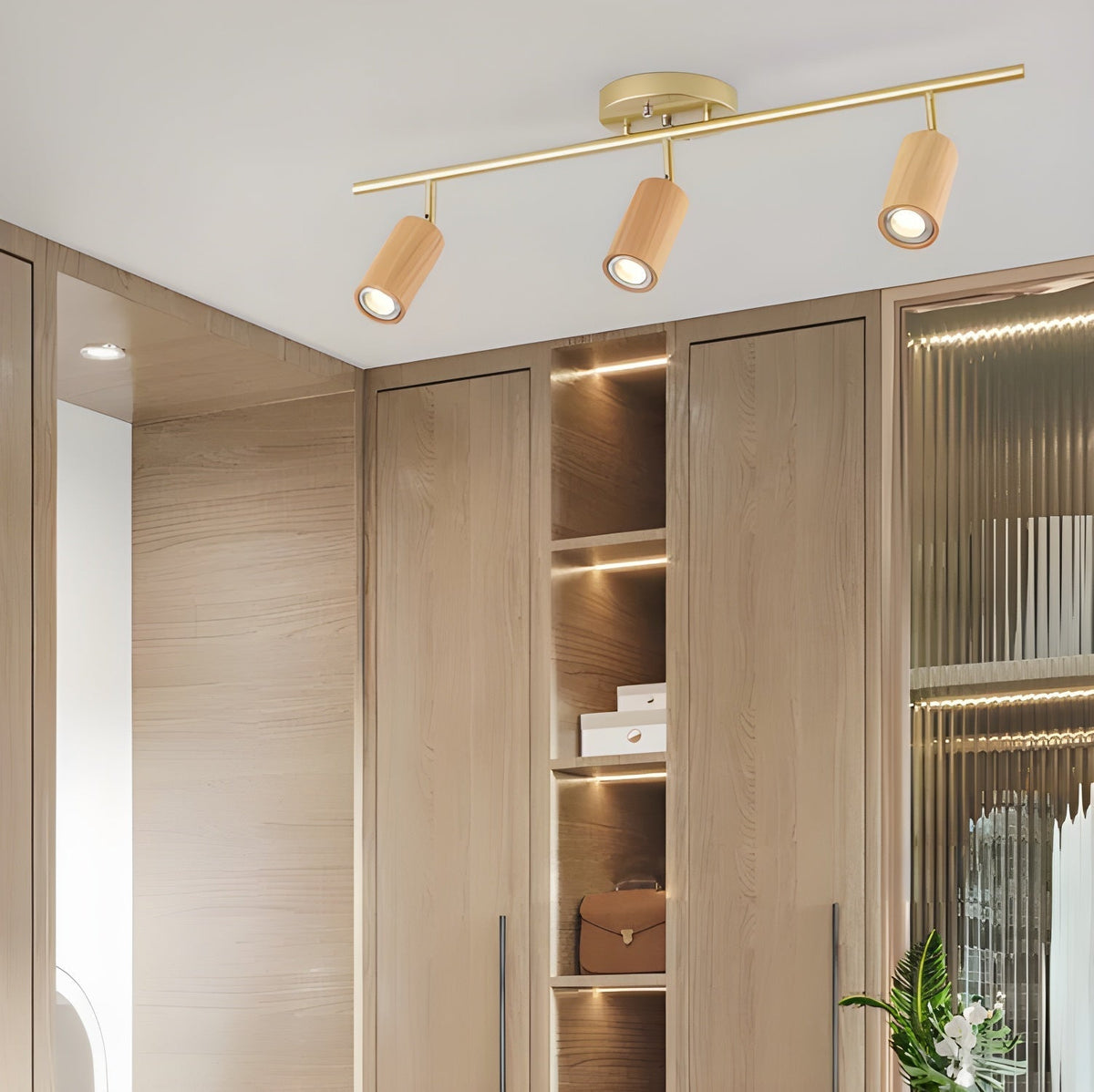 Usolila moderni minimalistinen puinen kattovalaisin
