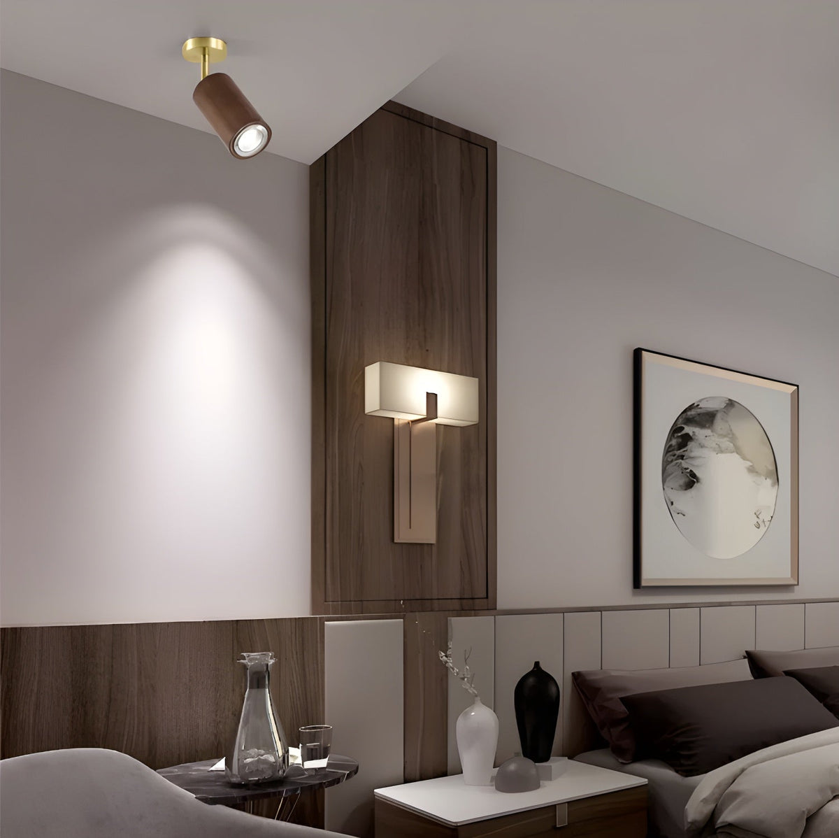 Usolila moderni minimalistinen puinen kattovalaisin