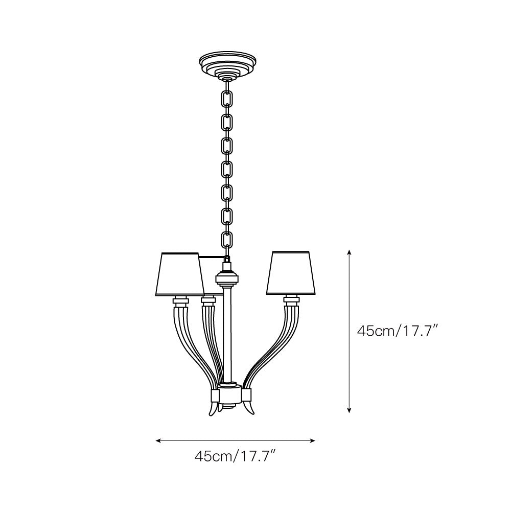 Candeeiro de lustre Lumirissa