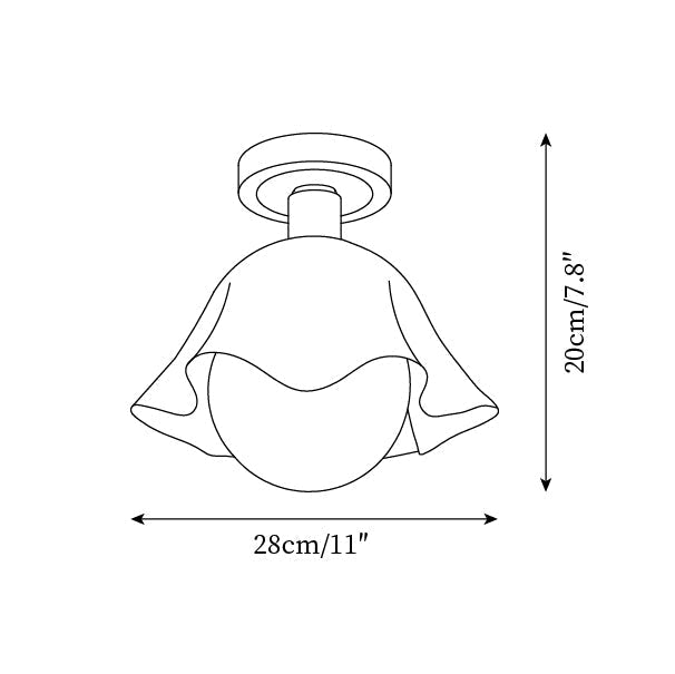 Noraraya Semi-Flush Mount Ceiling Light
